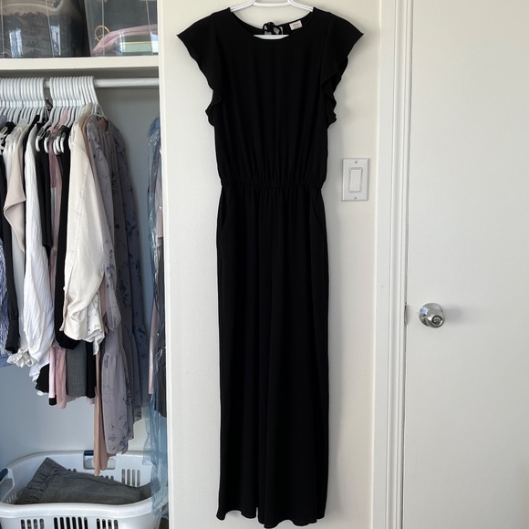 BNWOT⎜Aritzia Wilfred⎜FLEURETTE JUMPSUIT⎜BLACK - Picture 5 of 12